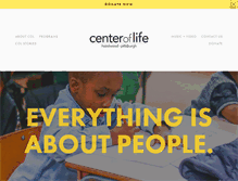 Tablet Screenshot of centeroflife.net